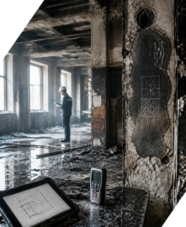 Обследование зданий после пожара в Подольске от 15627 р. | ЭкспертизаРоссия