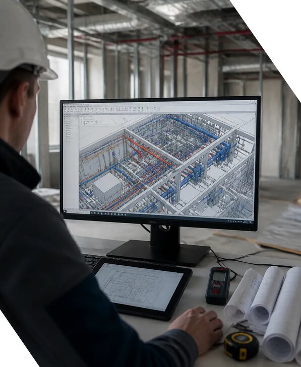 Создание BIM модели инженерных сетей для объектов в Подольске